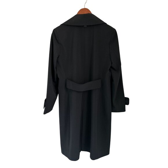 Cinzia Rocca Icons Black Double-Breasted Wool Blend Coat Womens Size 6 Elegant T - Picture 7 of 14